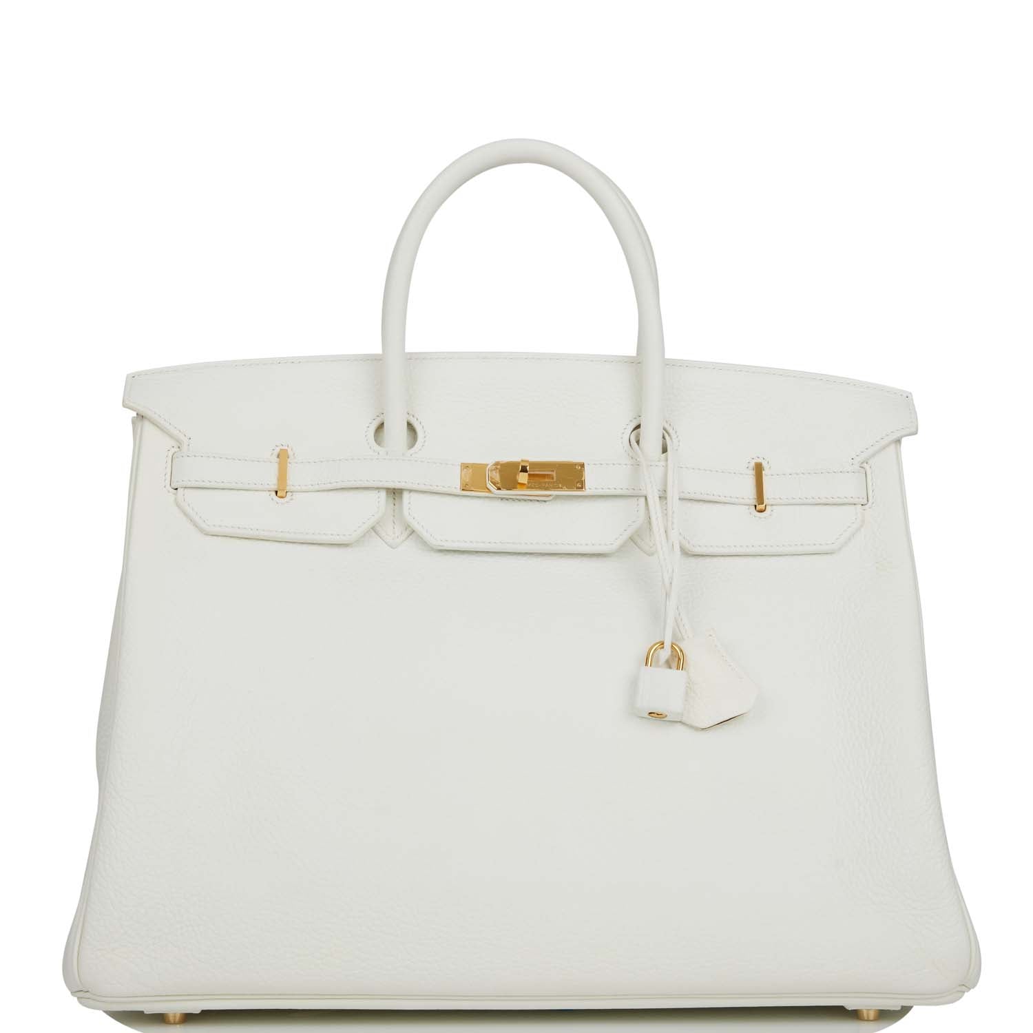 On Sale Pre-owned Hermes Special Order (HSS) Birkin 40 White Verso Togo Gold Hardware